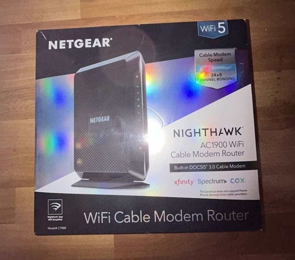 Netgear Nighthawk AC1900 WiFi Cable Modem Router (Model C7000)